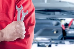 auto repair mechanic with tools